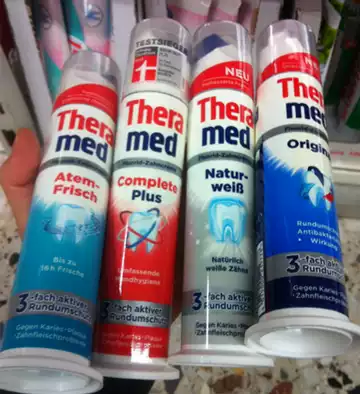 Germany Theramed Henkel Schwarzkor Standing Toothpaste 4 kinds of clean whitening toothpaste