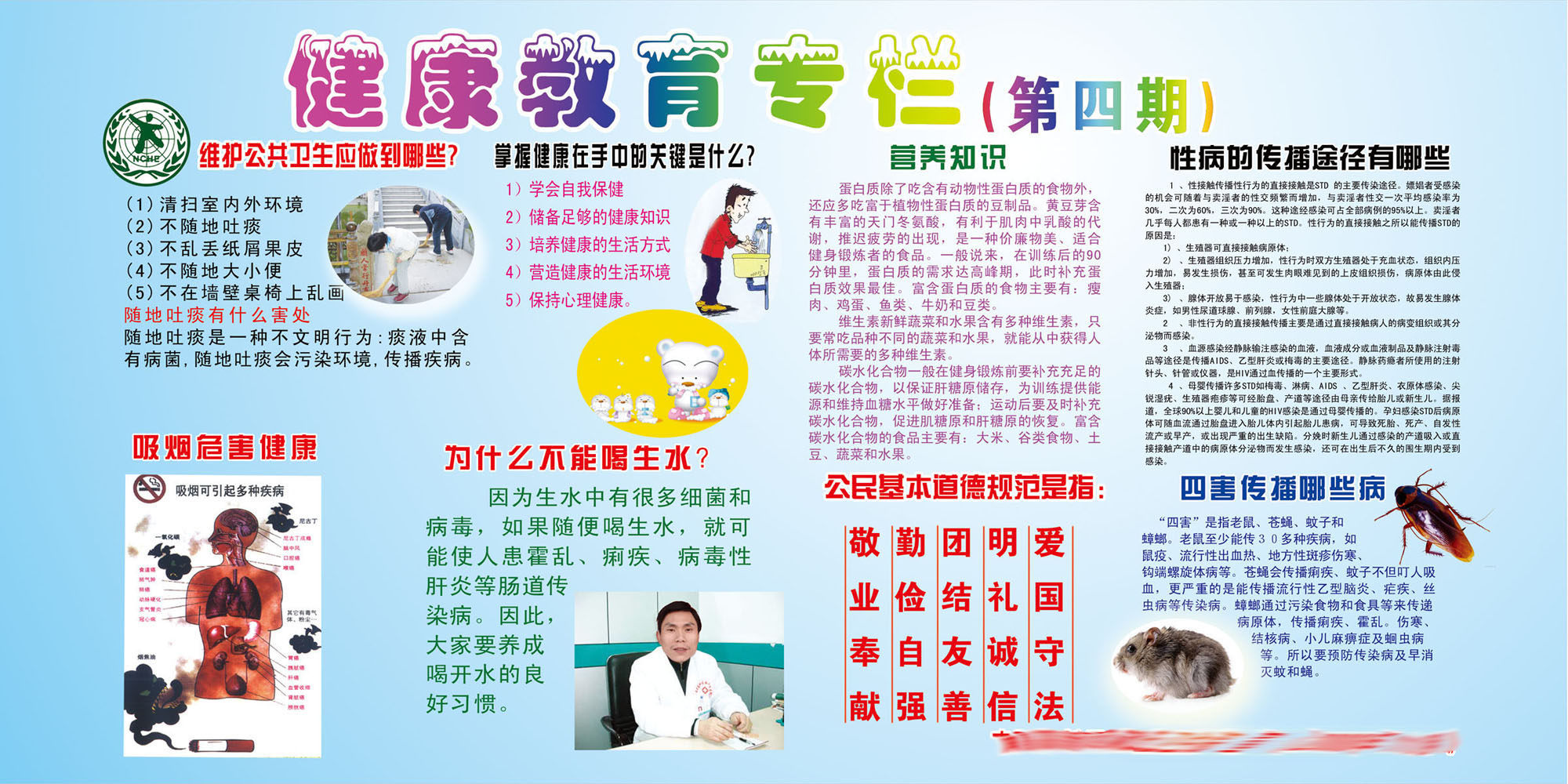 610办公装饰海报展板素材130健康教育专栏(41)