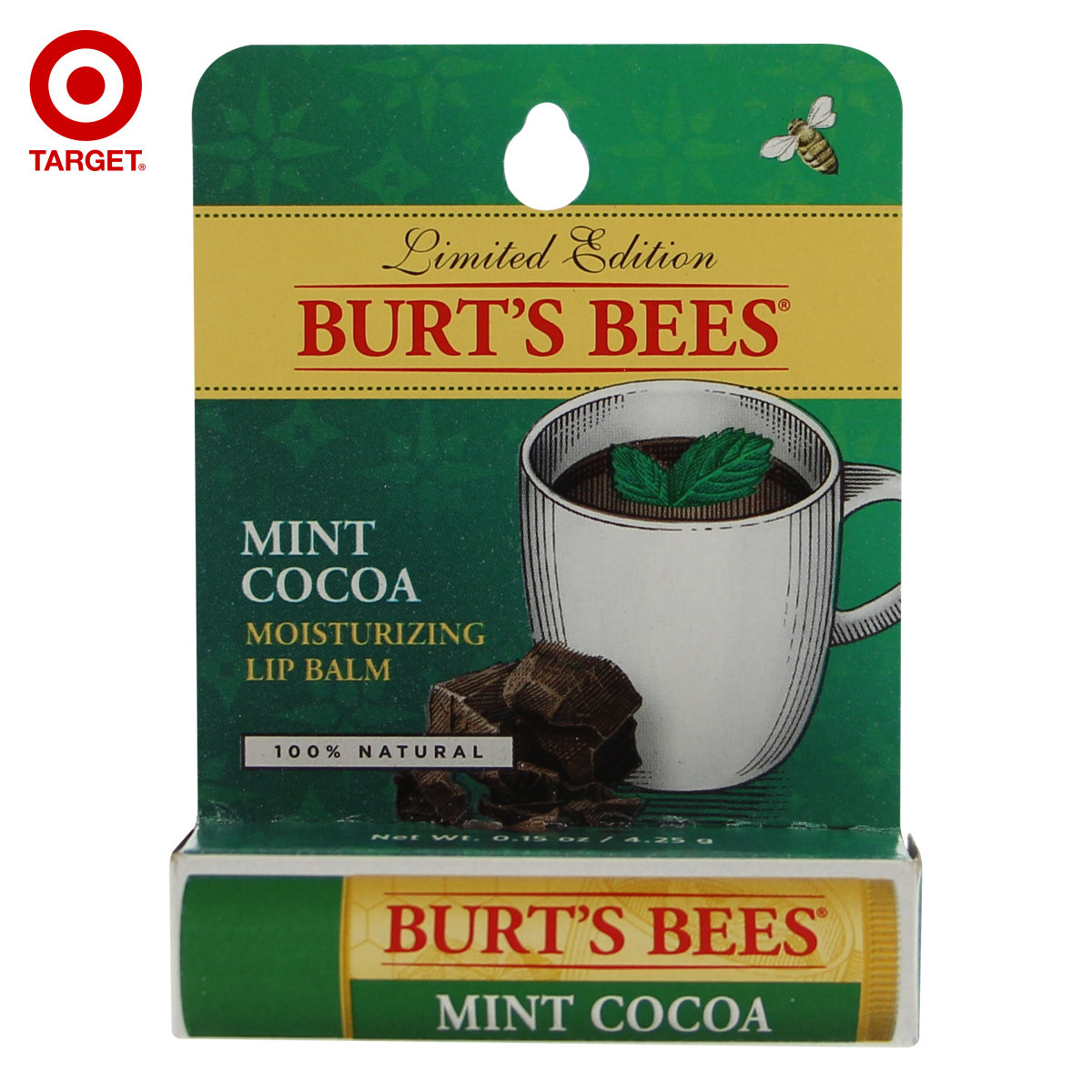 美国进口Burt's Bees小蜜蜂亮泽保湿唇彩唇膏天然孕妇可用Target