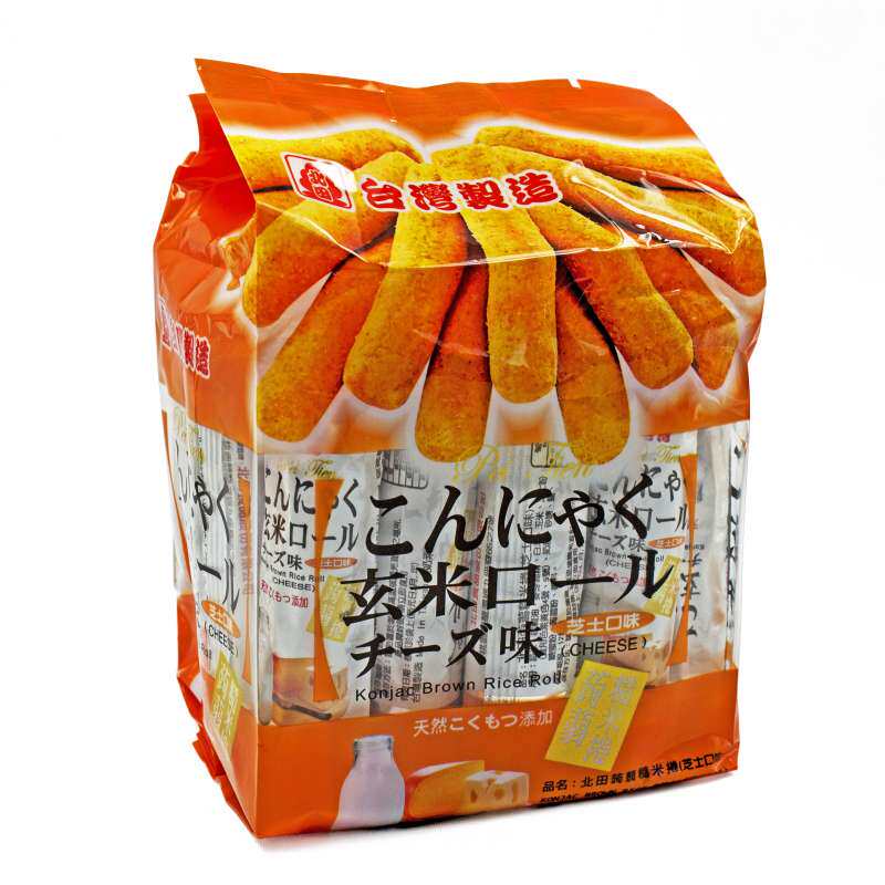 【苏宁易购】源自台湾北田蒟蒻糙米卷芝士口味160g/袋