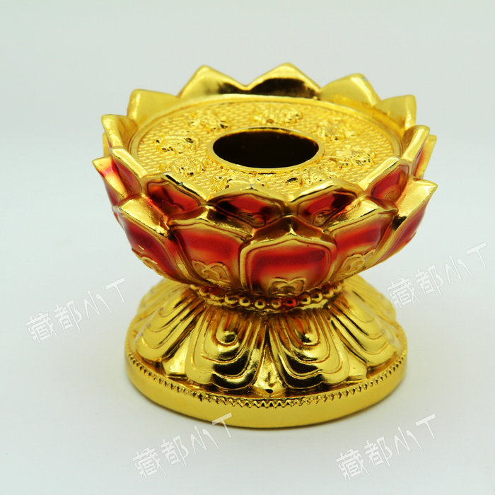 Hand-rocking lotus base handshaking transfer drum lotus seat lotus seat 8 auspicious lotus base rose gold-Taobao