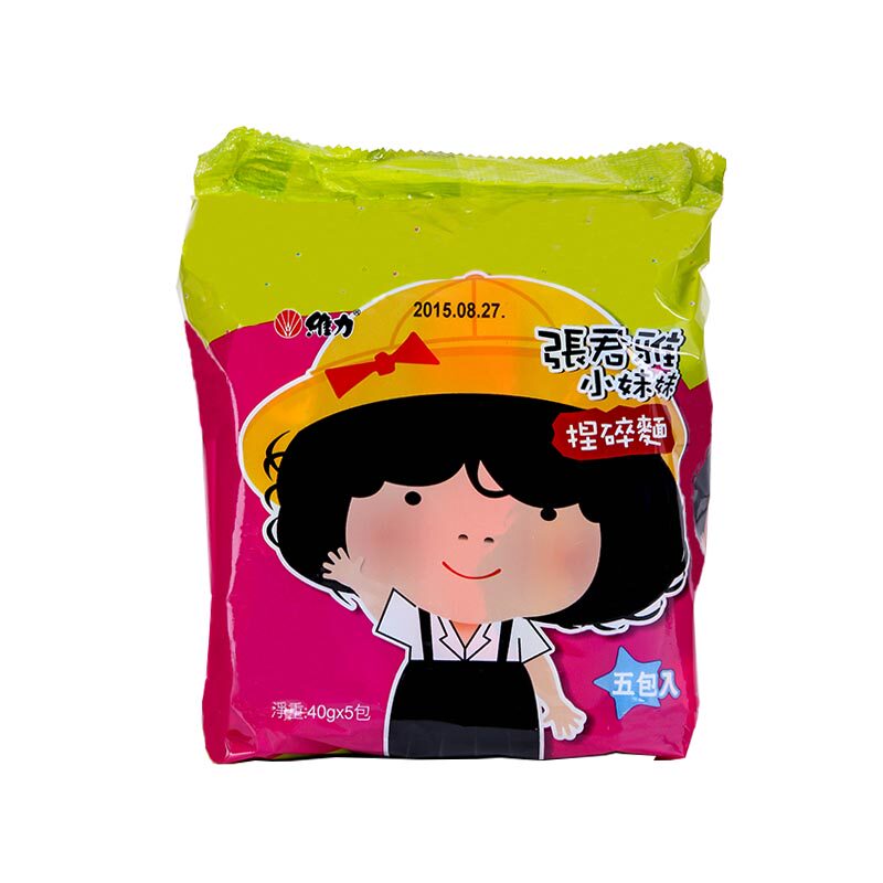 【天猫超市】台湾进口膨化零食 张君雅小妹妹捏碎面200g（5包入）