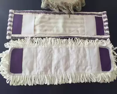 Large flat mop head accessories mop cloth dust removal mop head fiber yarn fiber cloth replacement cloth cover