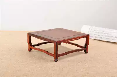 Old mahogany sour branch Japanese-style work stalls square platform stone wood carving bonsai base flowerpot Ming and Qing Classical