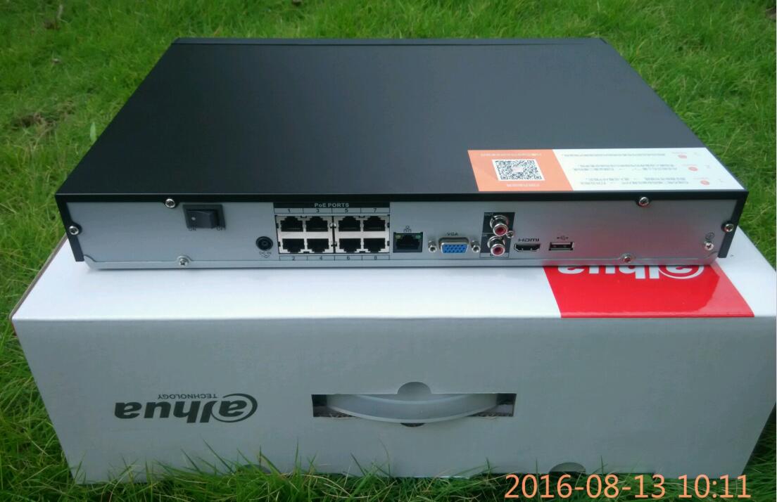 Dahua double disc position 8-way POE powered high-definition Internet hard disc recording machine DH-NVR2208-8P-S1