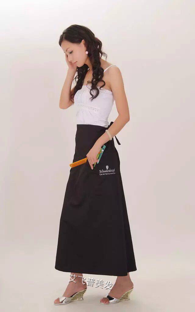 Hairdressing apron hair stylist work apron waist haircut overalls apron half-length men's half-length apron
