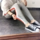 FAVAHM chất lượng cao mùa hè màu sắc hai thanh 2 thanh mảnh quần legging thể thao nữ chín điểm chân quần tây nữ ống suông Khởi động cắt