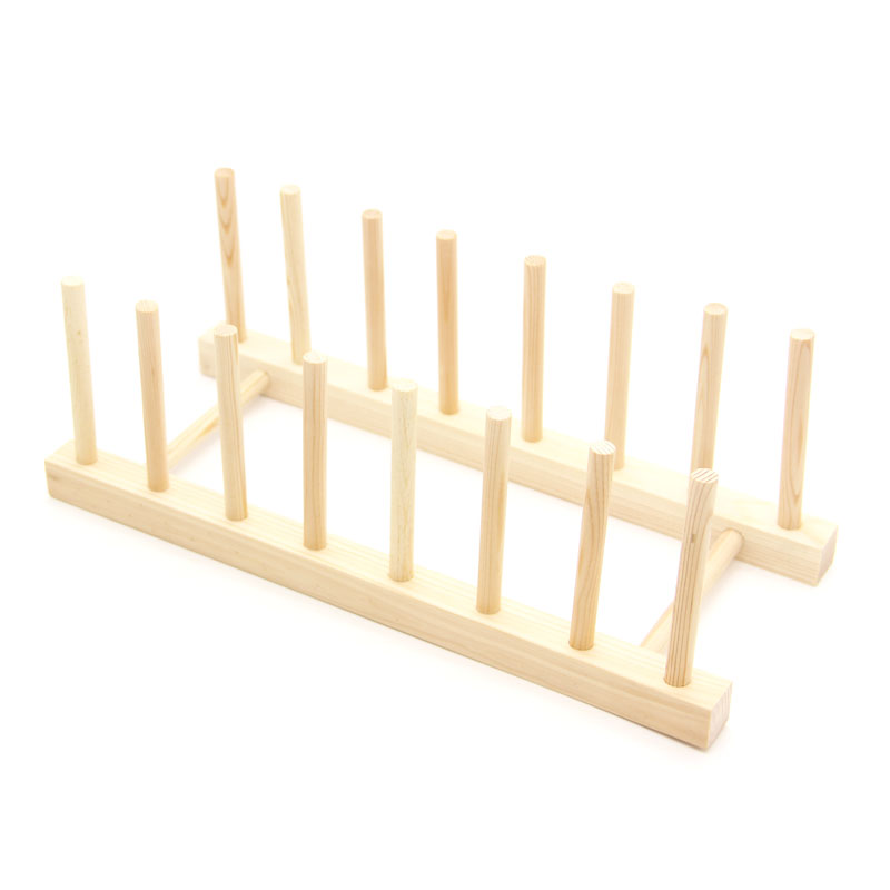 Home Kitchen Stainless Steel Plate Drain Bowls Dish Rack Cutlery Solid Wood Containing Drain Rack Drip Drying Bowl Rack Special Price-Taobao