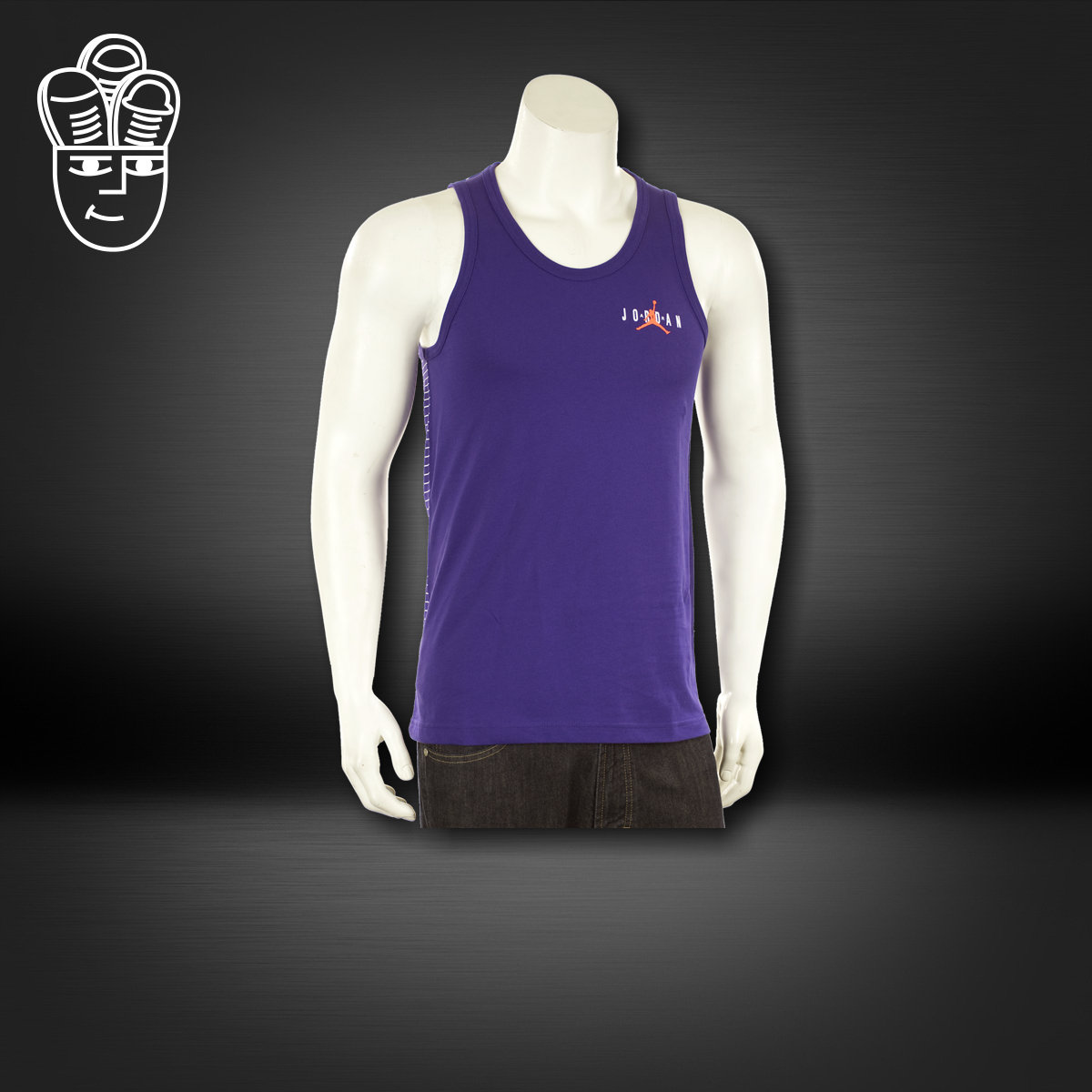 Air Jordan VI Gradient Tank AJ男子运动螺纹纯棉背心