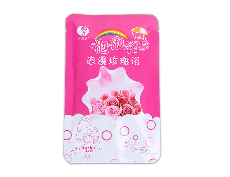 Romantic Rose Bubble Bath 80g Bag Rose essential oil relieves fatigue moisturizing and moisturizes soothing Yishen