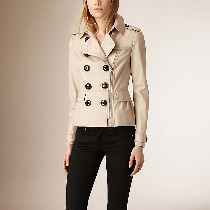 BURBERRY/博柏利弹力棉质宽摆 Trench 外套 40141011