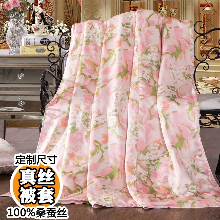 Mulberry Silk T Quilt Cover Real Silk Quilt Cover 100 Mulberry Silk Bed Bedding Real Silk Printed Single Double Quilt Cover