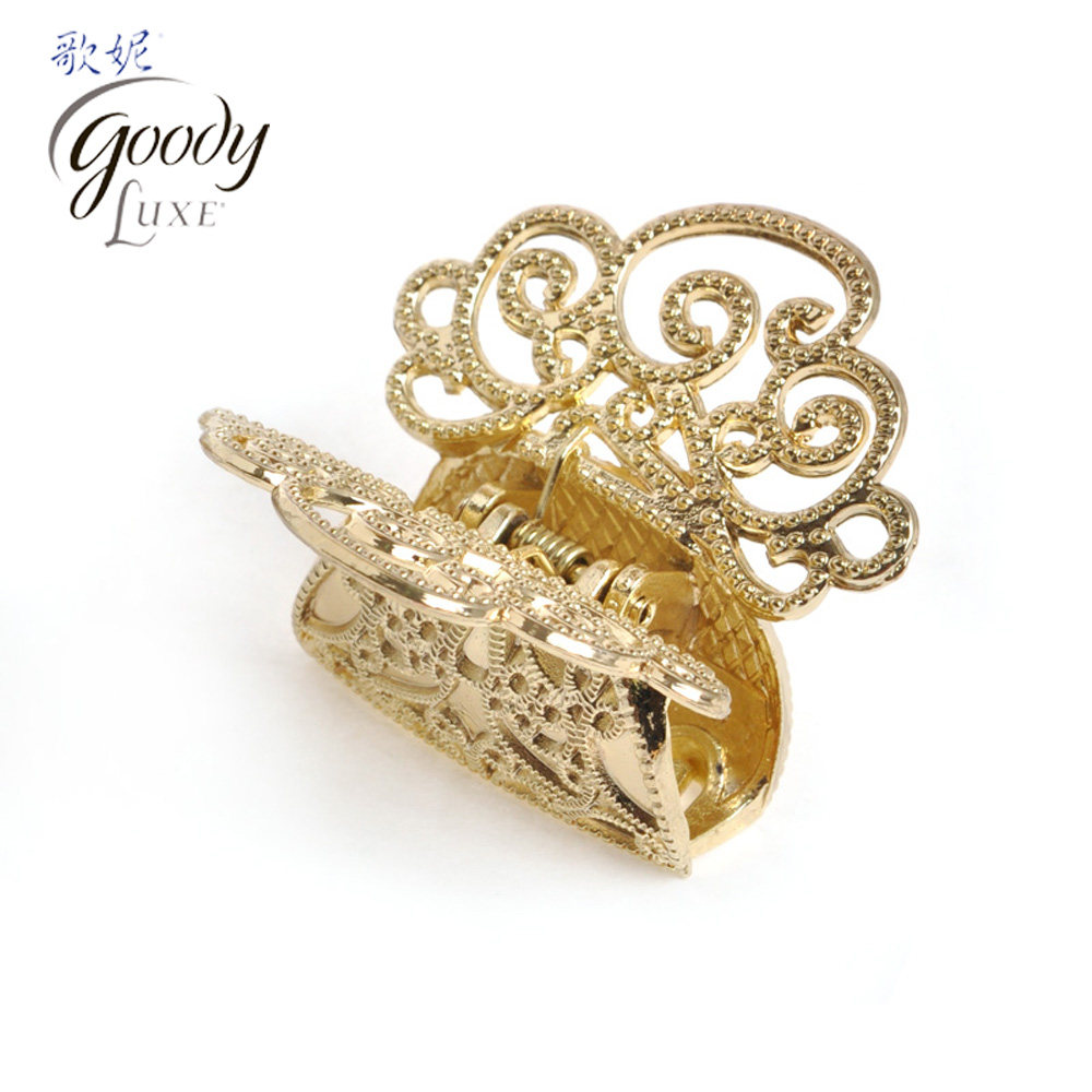 美国Goody歌妮发饰 发爪发抓爪夹  高档合金雕花蝴蝶节发爪 新娘