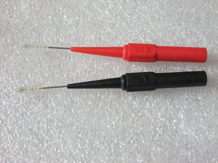 One end of TP4161 instrumentation test probe is 4mm, and the other end of banana socket is 0.7 ultra-fine probe