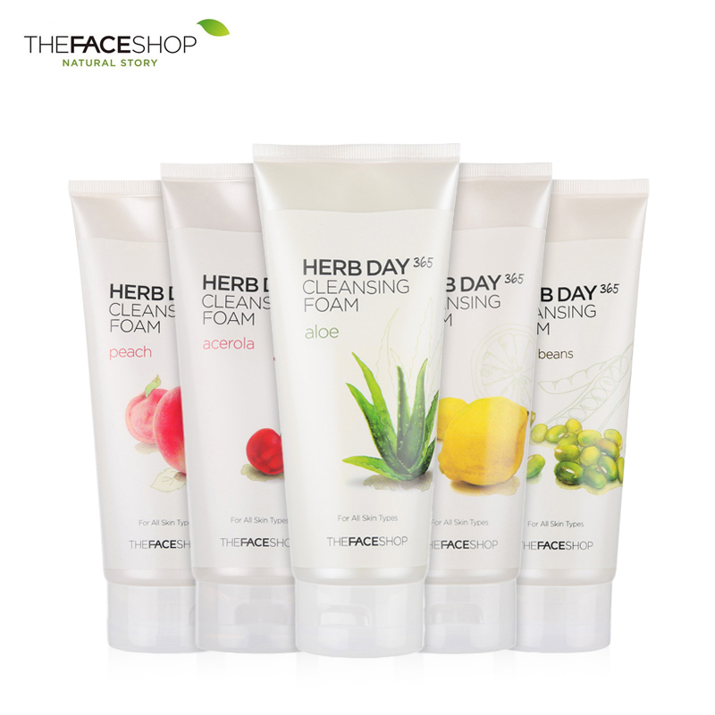 The Face Shop/菲诗小铺每日草本洁面膏 深层清洁控油祛痘洗面奶