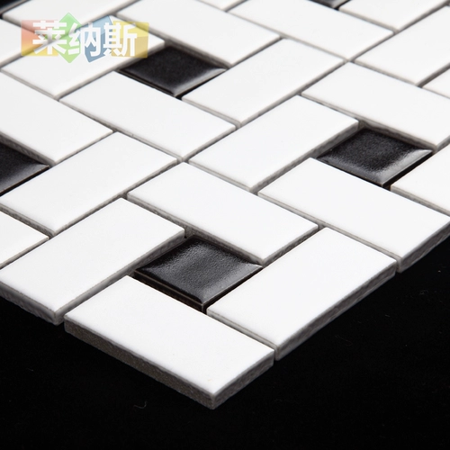 Северная керамическая мозаичная настенная плитка кирпич черно -белая плитка европейская ванная комната ванная комната кухня плитка метро