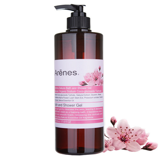 台湾官网直邮进口【Arenes】樱花香氛植萃沐浴露(500ml)