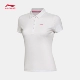 Li Ning ngắn tay áo polo nữ mùa hè đào tạo hàng loạt ve áo thoải mái đan mùa hè ngắn thể thao của phụ nữ quần áo