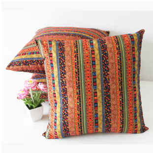 Special price Southeast Asia Thai-style cotton linen pillow custom featured hotel leans on pillows car sofa cushions waist pillows