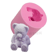 3D stereo gấu fondant bánh handmade sô cô la trang trí handmade xà phòng khuôn DIY nướng silicone khuôn