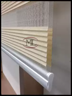 Korean soft gauze curtain zebra curtain seven fold blind blind blind room living room curtain double roller blind shade