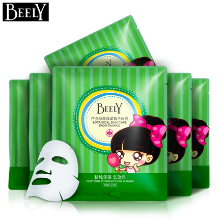 BEELY彼丽芦荟海藻保湿精华面膜6片装 补水保湿芦荟胶精华品