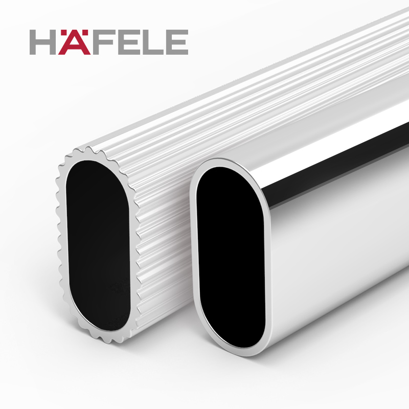 [USD 6.84] Hafele HAFELE aluminum alloy hanging rod steel cross Rod