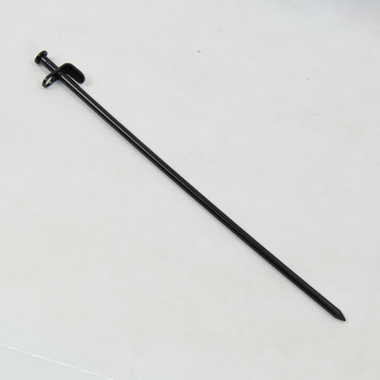40CM long pole bracket to insert tent nails steel nails long pole gantry frame rope fork