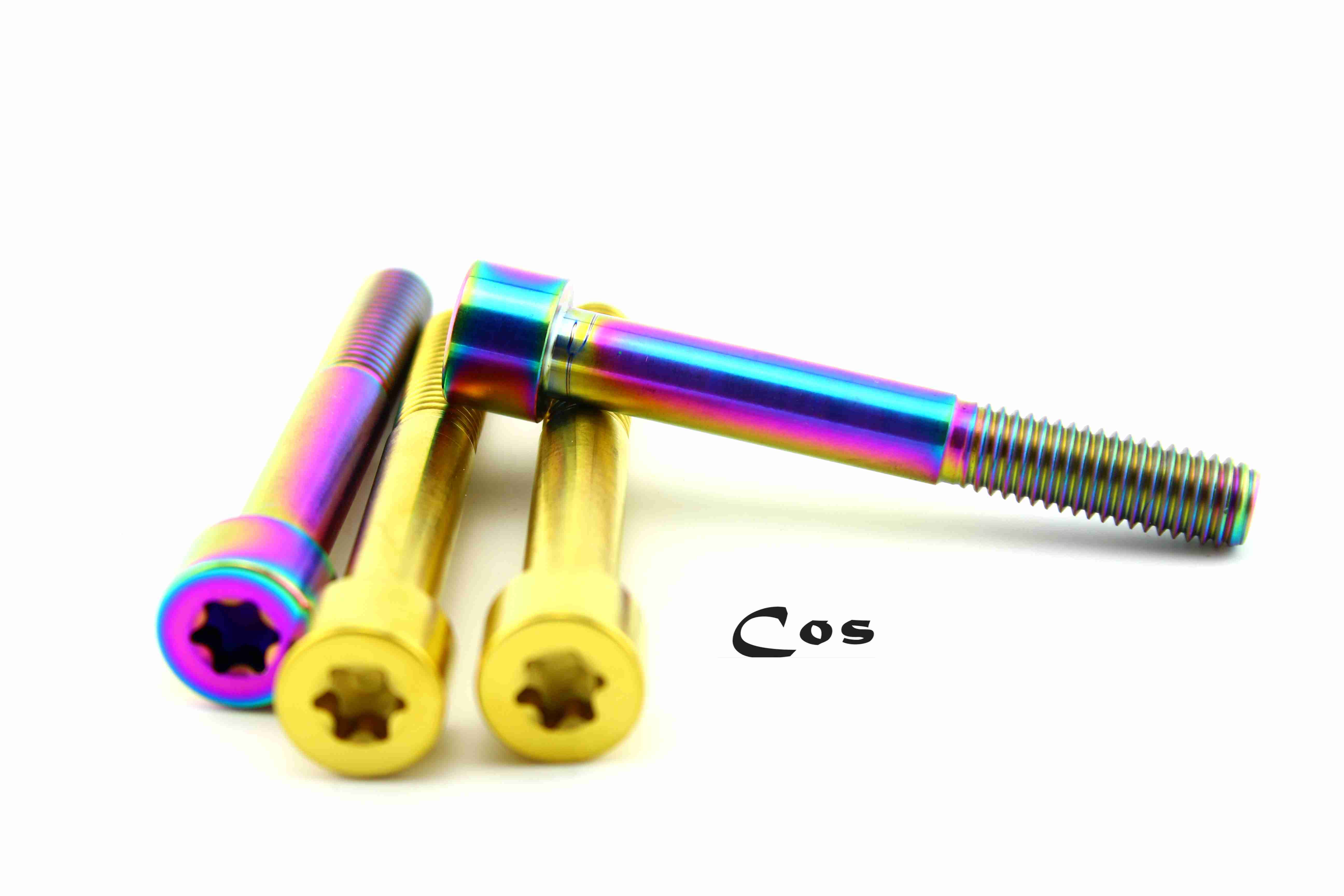 Cos Ti titanium alloy inner plum cylindrical head screw M10X75 standard locomotive tc4 titanium screw