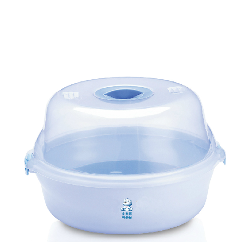 小白熊 微波炉奶瓶消毒盒 宝宝奶瓶专用消毒锅 HL-0624