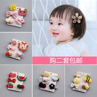 Baby kẹp tóc phụ kiện hoa cô gái nhỏ bé clip trẻ em kẹp tóc phụ kiện bao gồm tất cả vải bao gồm cô gái dễ thương clip dây buộc tóc scrunchies