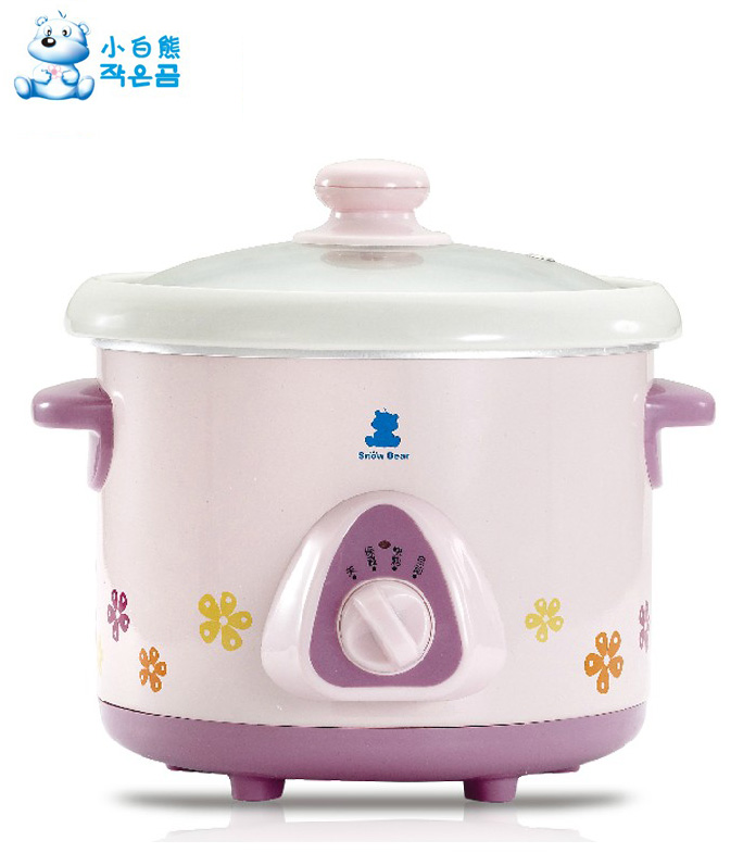 小白熊bb煲电粥锅电炖锅婴儿煮粥锅宝宝电饭煲炖盅辅食0879