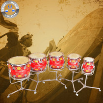 Factory direct sales Chinese national five-note drum set (drum stand) (wooden tune can be customized) Chinese orchestra five-note continuous drum set
