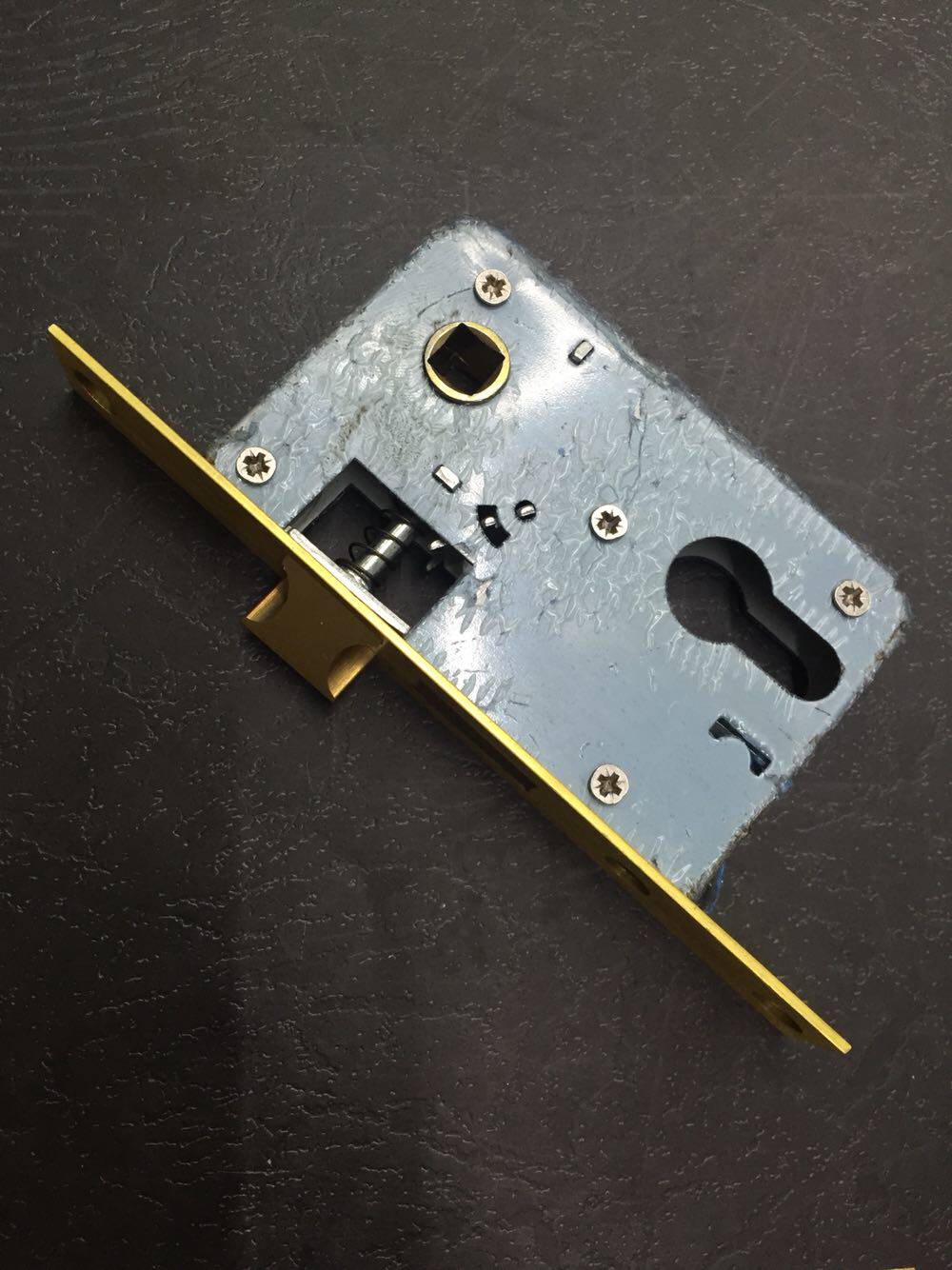 Old small 50 lengthened wood door door copper body 144 145mm lengthened side lock body lock accessories with lock