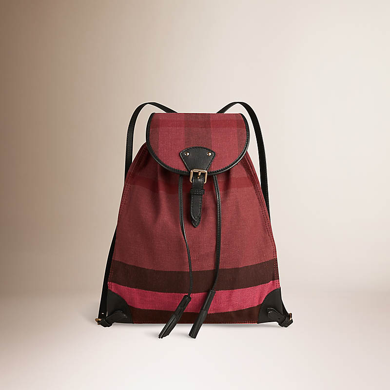 Burberry博柏利 套染 Canvas 格纹双肩包 40125711