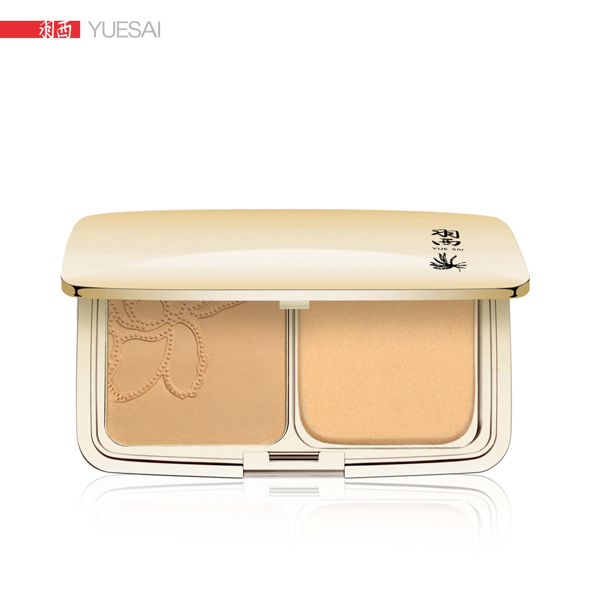 YUE-SAI/羽西虫草焕颜新肌两用粉饼8g柔肤/裸色/保湿/凝脂