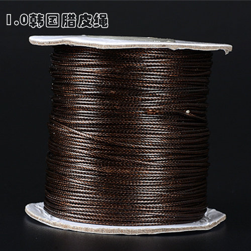 DIY Jewelry Line 1 0mm Korean Wax Leather Rope Colorful Round Rope Necklace Braided Rope Eco-Friendly Wax Thread Buddha Beads Beaded Rope