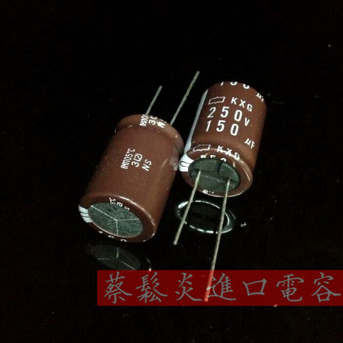 Japan Chemical Aluminum Electrolytic Capacitor 250v150uf 18x25 Black Diamond KXG Long Life