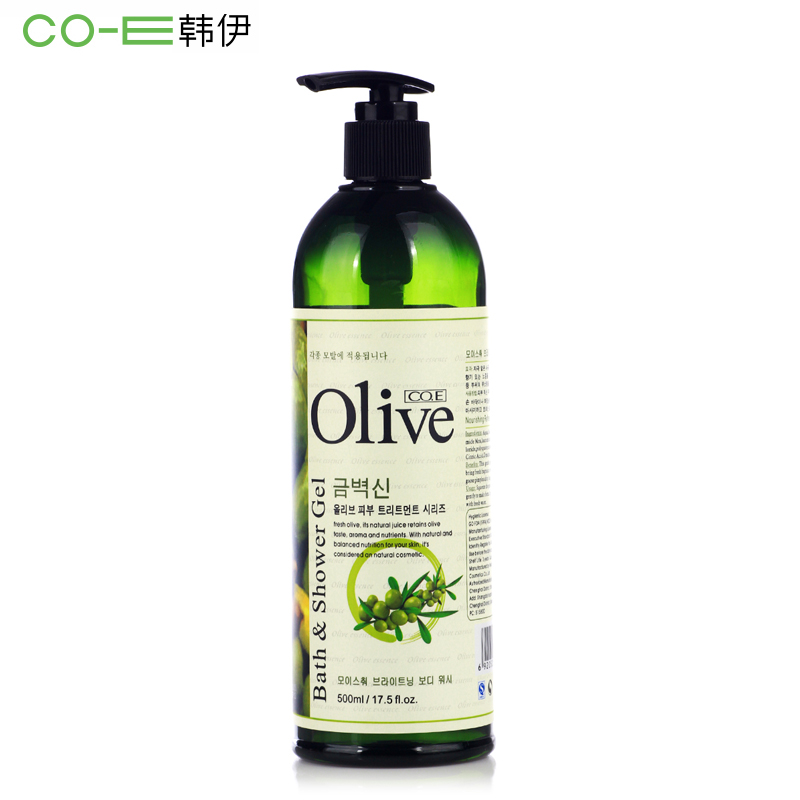 天猫正品！包邮！CO.E韩伊Olive橄榄润肤清爽沐浴露500ml保湿补水