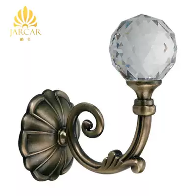 Jue card fashion crystal curtain metal adhesive hook European wall hook creative wall wall curtain hook accessories hook hook hot sale