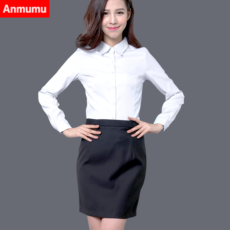 white long sleeve shirt womens formal