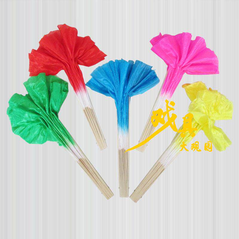 Factory direct sales 8 inch children's dance fan double-sided color fan Yangge fan square dance fan fitness folding fan wholesale