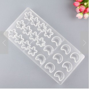 Colour Box Mounted Environmentally Friendly Plastic Chocolate Mold Cake Mold --- Moon Shape