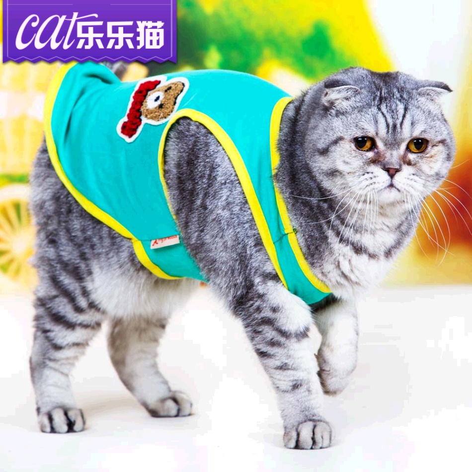 夏天猫咪背心 猫猫衣服 情侣装 猫咪衣服 小猫服饰 宠物背心