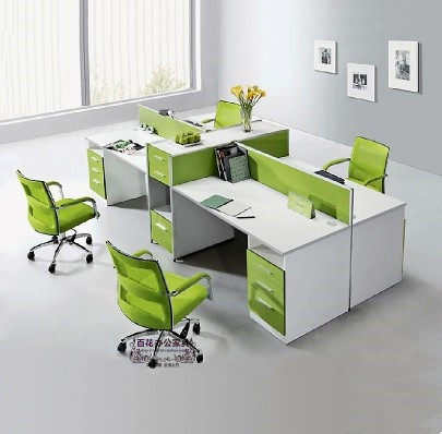Office screen partition card holder working 4 people in Xi'an Xianyang staff computer desk chair manufacturer direct sales
