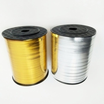 500 yards balloon ribbon wedding celebration decoration plastic ribbon rope rope activity arrangement light board Golden Silver