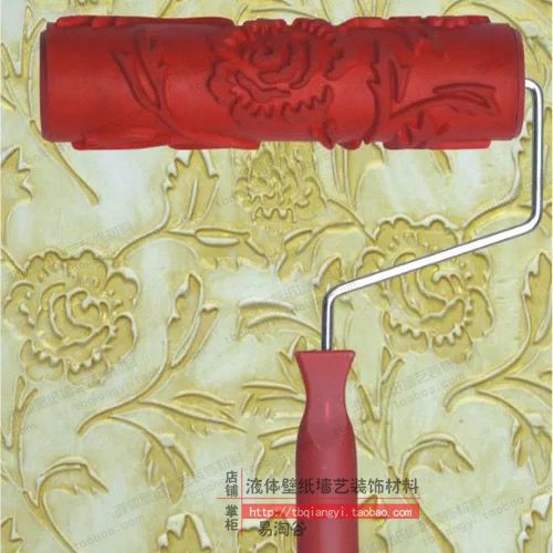 7 inch Liquid wallpaper printing roller brush paint printing tool pattern brush Wall roller diatom mud coating EG110