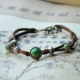 Jingdezhen Trang sức gốm đá Ice Cracked Water Drop Bracelet Nhiều màu tùy chọn Dây điều chỉnh Nữ