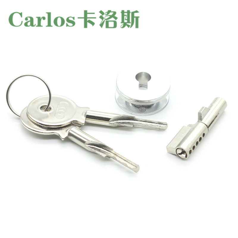 Glass lock counter lock sliding door sliding door sliding door double door freezer mobile phone jewelry display cabinet lock window cabinet lock