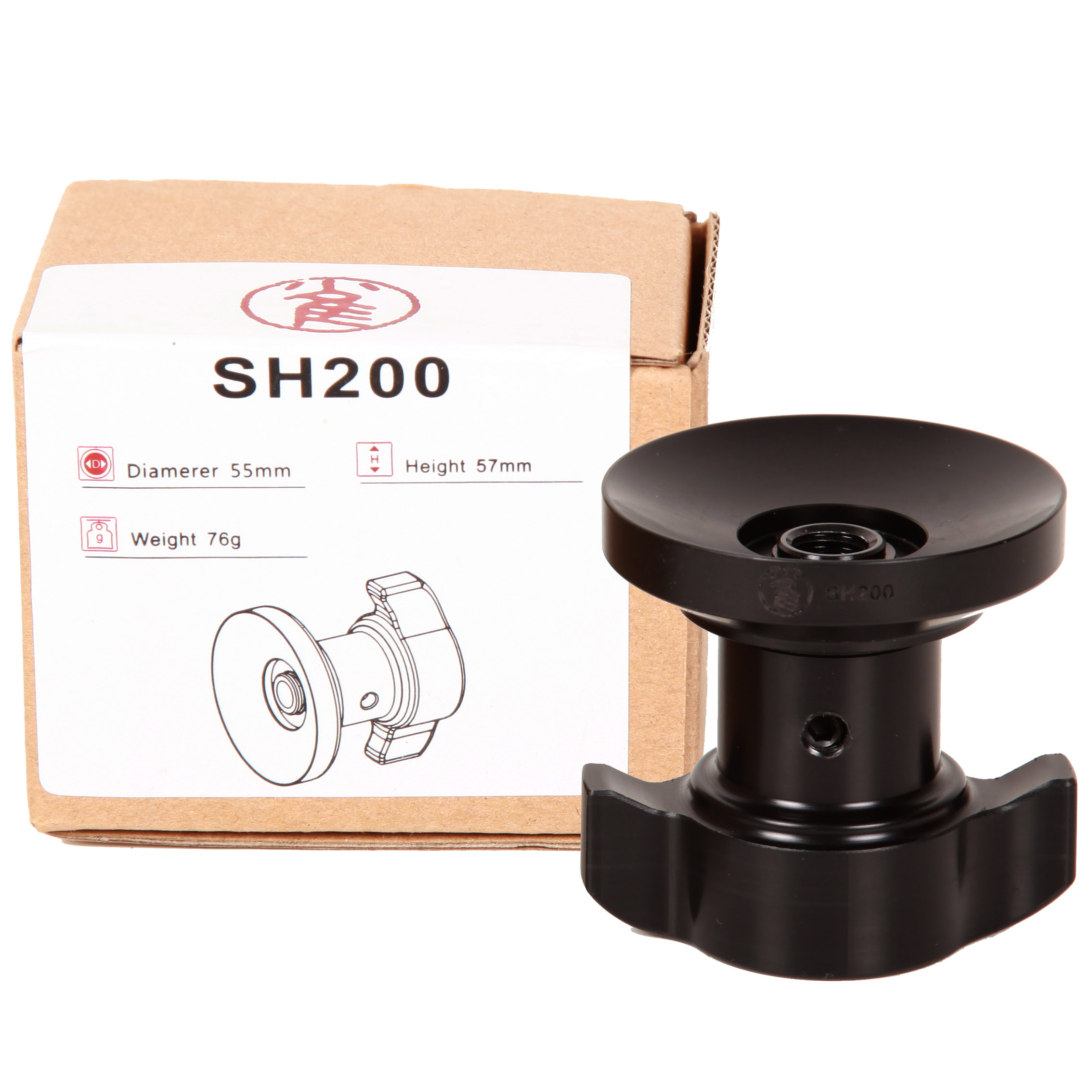 Naga Shark tripod head short handle SH200 suitable for sauna FSB6 FSB6 FSB8T DV10 DV10 flapping bird low pat